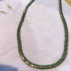 Chunky sterling silver necklace